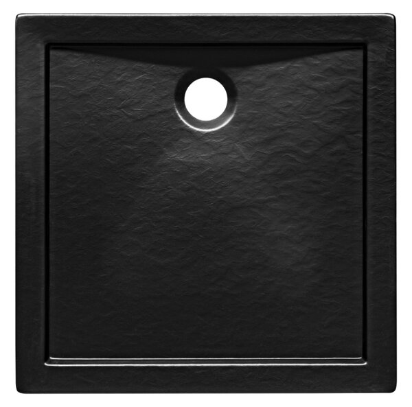 Besco Čtvercová sprchová akrylátová vanička AQUARIUS NEW SE SQ 80x80 (90x90) B SlimLine Stone Effect Rozměry (cm): 80x80
