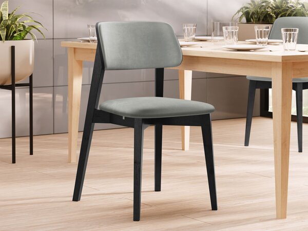 Čalouněná jídelní židle KT63/C, Potah: Magic Velvet 2250, Barva dřeva: czarny 5903211313370
