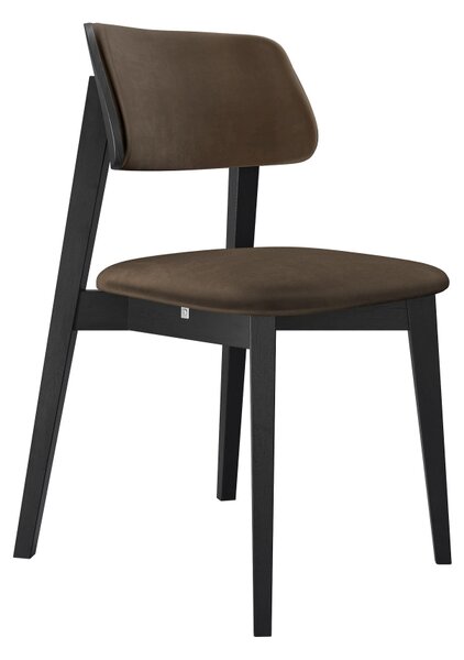 Čalouněná jídelní židle KT63/C, Potah: Magic Velvet 2250, Barva dřeva: czarny 5903211313370
