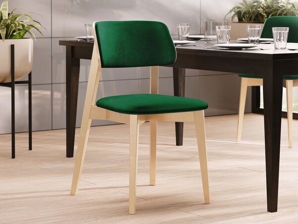 Čalouněná jídelní židle KT63/C, Potah: Magic Velvet 2250, Barva dřeva: czarny 5903211313370