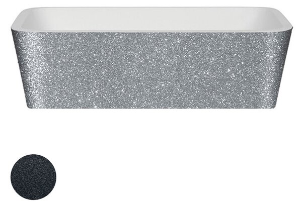 Besco Deskové umyvadlo z litého mramoru Assos Glam G UM D 52x41x15 cm