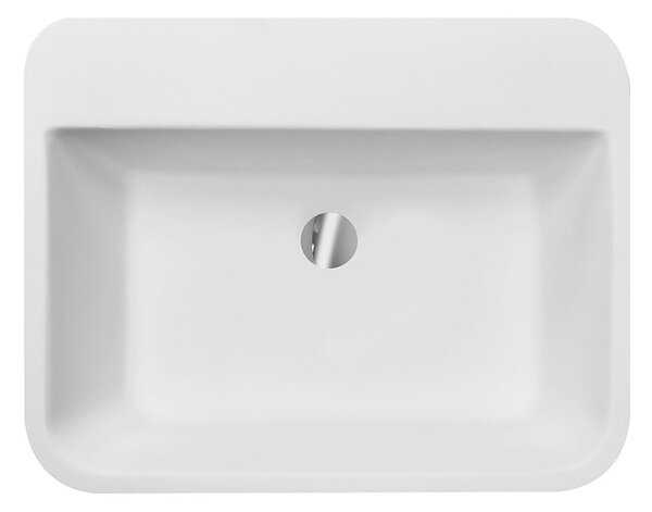 Besco Volně stojící umyvadlo z litého mramoru Assos S-Line Glam G UM VS 52x41x84 cm, bez otvoru pro baterii