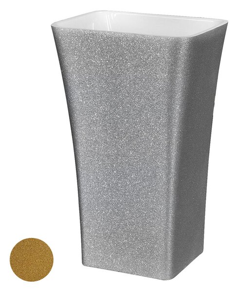 Besco Volně stojící umyvadlo z litého mramoru Assos Glam Z UM VS 52x41x85 cm