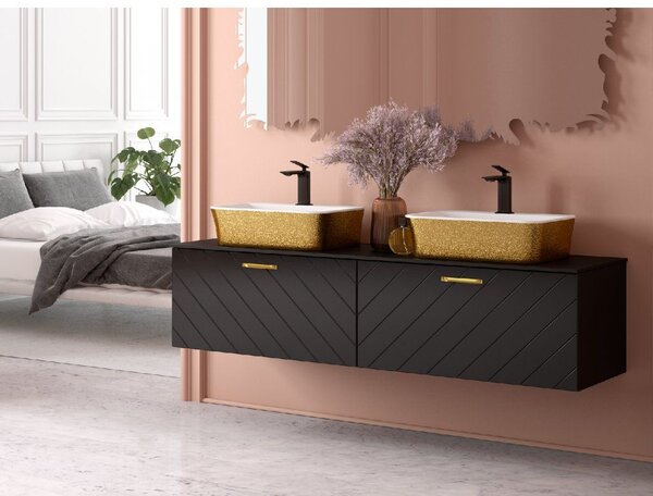 Besco Deskové umyvadlo z litého mramoru Assos S-Line Glam Z UM D 51x41x15 cm, bez otvoru pro baterii