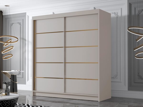 Šatní skříň Bretoka IV 180, Barva: bílá 5903211331787