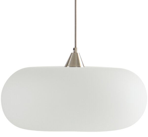 Jotex Bílé skleněné závěsné světlo THALIA 43 cm
