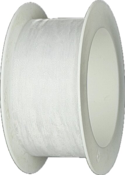 Stuha organzová ORGANDY Pure White bílá 25mm x 5m (4,-Kč/m)