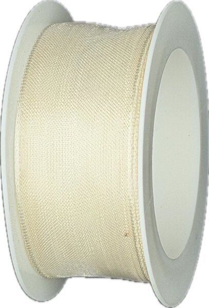 Stuha organzová ORGANDY Cream White krémová 25mm x 5m (4,-Kč/m)
