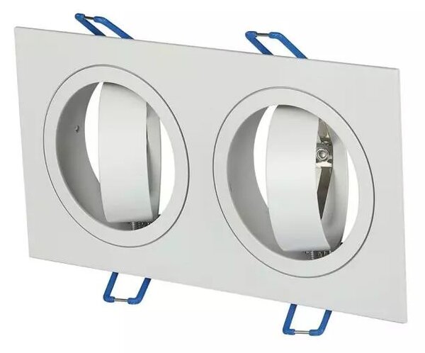 LED Solution Dvojitý bílý podhledový rámeček hranatý výklopný 3607