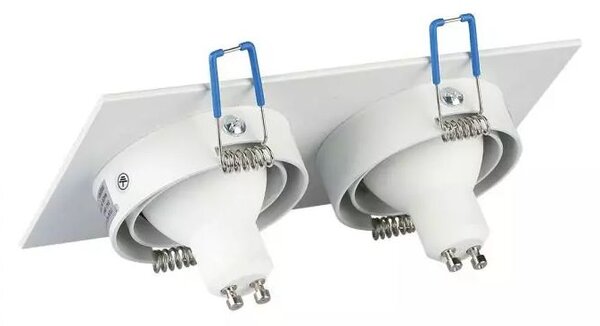 LED Solution Dvojitý bílý podhledový rámeček hranatý výklopný 3607