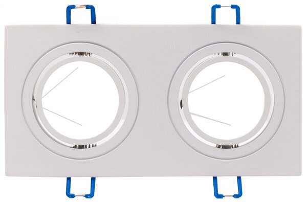 LED Solution Dvojitý bílý podhledový rámeček hranatý výklopný 3607