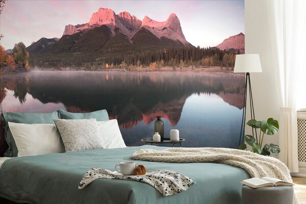 Fototapeta západ slunce nad Dolomity