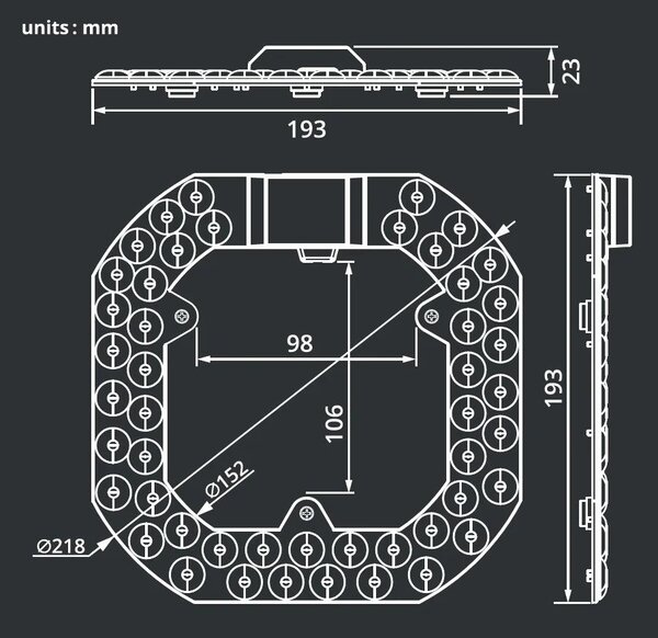 T-LED LED modul kit CCT 25W do svítidla 107330