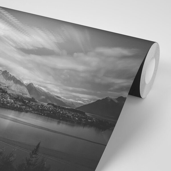 Fototapeta podvečerní černobílé jezero