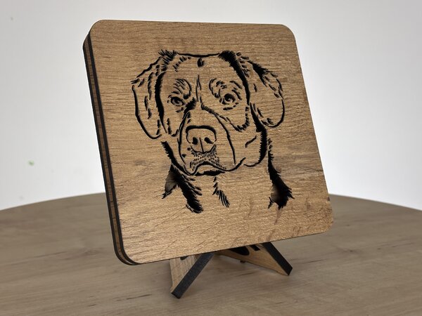 "Rottwailer" lampa 19x19cm provedení povrchu: dub