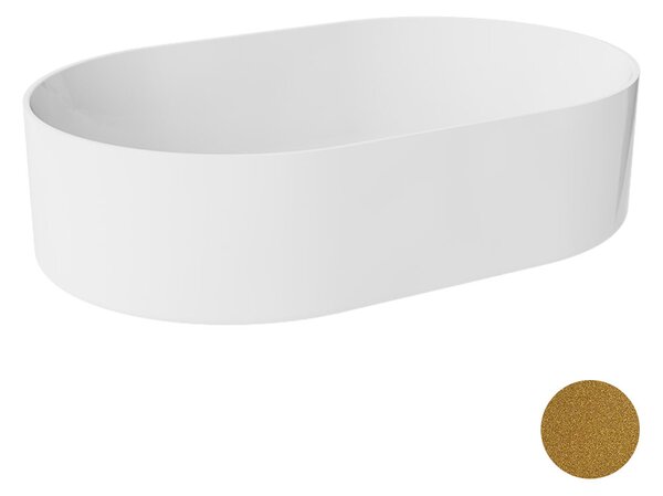 Besco Deskové umyvadlo z litého mramoru Lova Glam Z UM D 53x34 cm