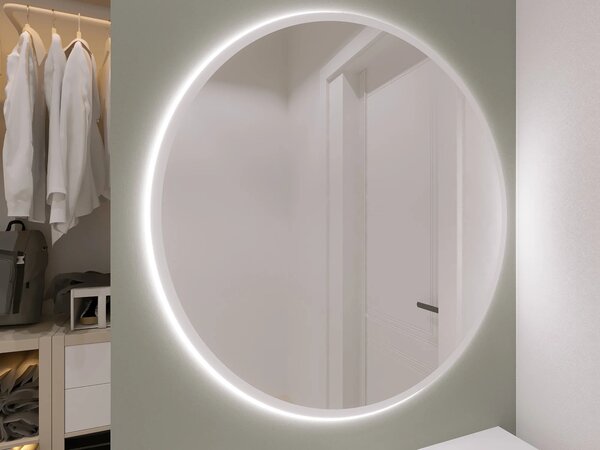 Zrcadlo ONYX s LED osvětlením - bílé