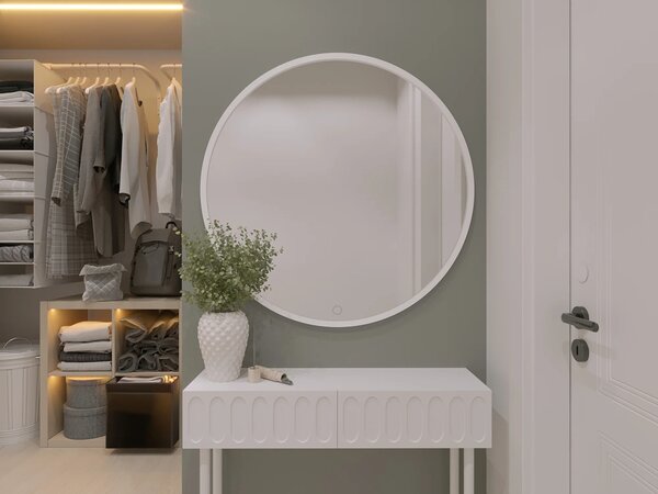 Zrcadlo ONYX s LED osvětlením - bílé