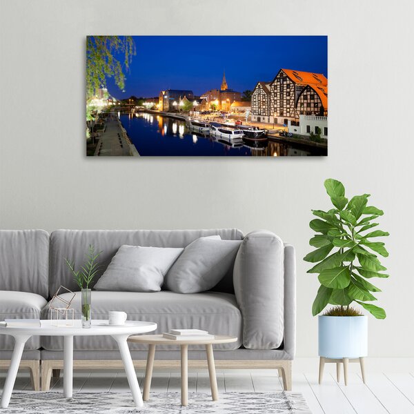 Moderní obraz canvas na rámu Noční Bydhošť oc-85031918