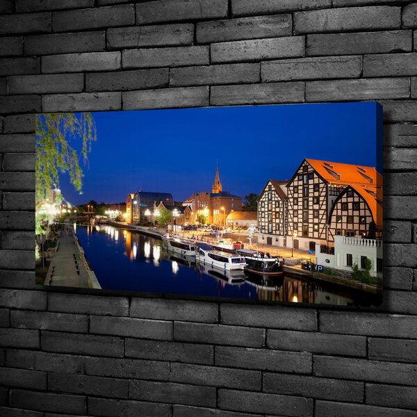 Moderní obraz canvas na rámu Noční Bydhošť oc-85031918