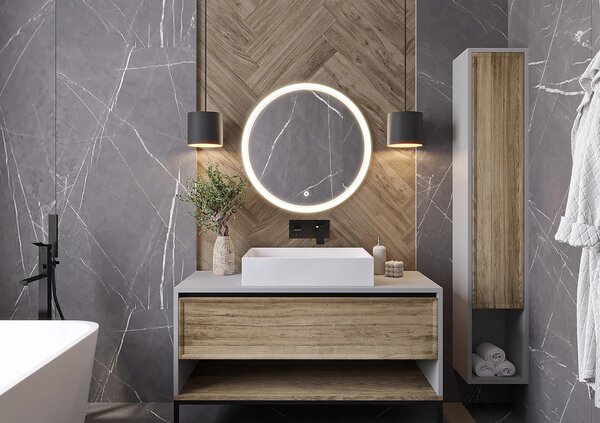 Nástěnné zrcadlo XERION s LED osvětlením