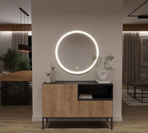 Zrcadlo na zeď XERION s LED osvětlením