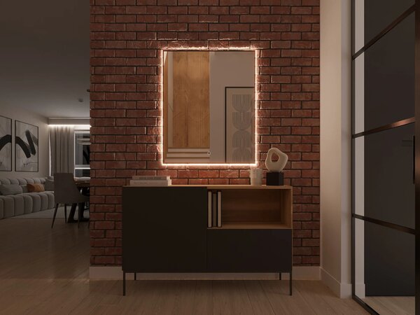 Nástěnné zrcadlo CAELUM s LED osvětlením