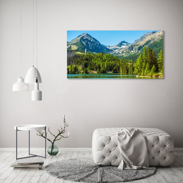 Foto obraz akrylové sklo Jezero v horách oah-85133494