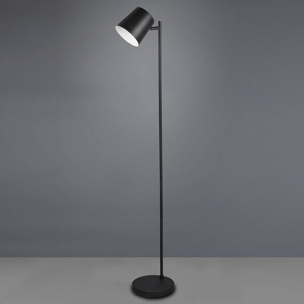 Reality Leuchten LED stojací lampa Blake s baterií, stmívač, černá, stmívatelný, Černá, Obývací pokoj / jídelna, kov, Moderní