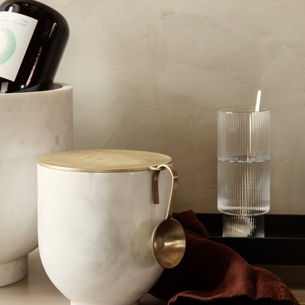 Ferm Living designové sklenice na vodu Ripple Long Drink Glasses