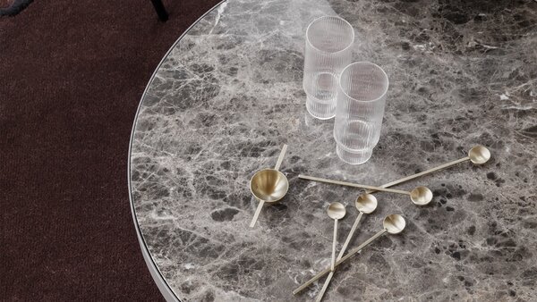 Ferm Living designové sklenice na vodu Ripple Long Drink Glasses