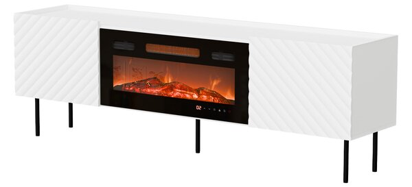 TV skříňka s krbem Gretzo 180 2D, Barva: kašmír 5903211350535