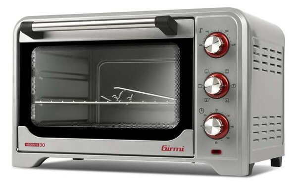 Elektrická trouba Girmi FE3006 – 30 l, 1600 W, šedo-červená