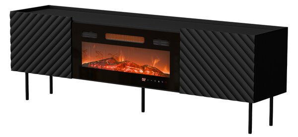 TV skříňka s krbem Gretzo 180 2D, Barva: kašmír 5903211350535