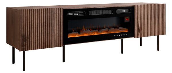 TV skříňka s krbem Ostani 180, Barva: Ořech warmia 5903211350559