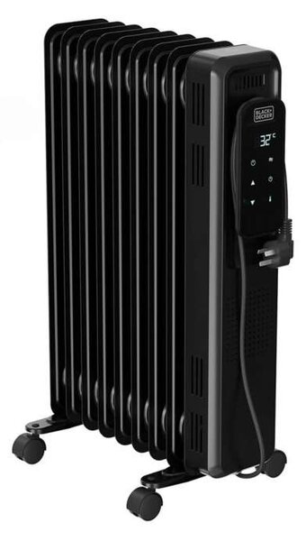 Digitální olejový radiátor Black+Decker BXRA2001E – 2000 W, 9 žeber