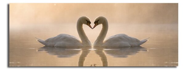 Wallity Obraz SWANS 30x90 cm béžový