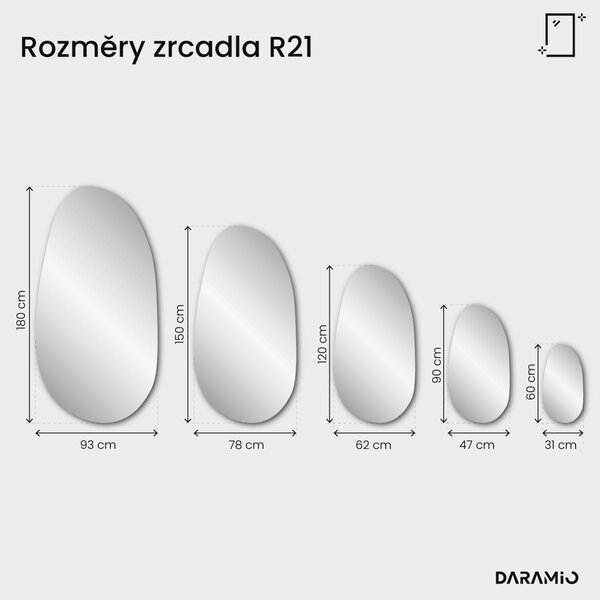 Zrcadlo Pure R21