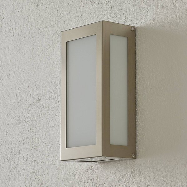 CMD Senzorové LED venkovní nástěnné svítidlo Aqua Rain, nerezová ocel, Hliník / šedá / zinek, Nerezová ocel, Moderní