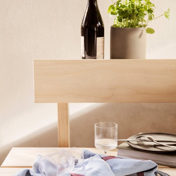 Ferm Living designové sklenice na víno Ripple Wine Glasses
