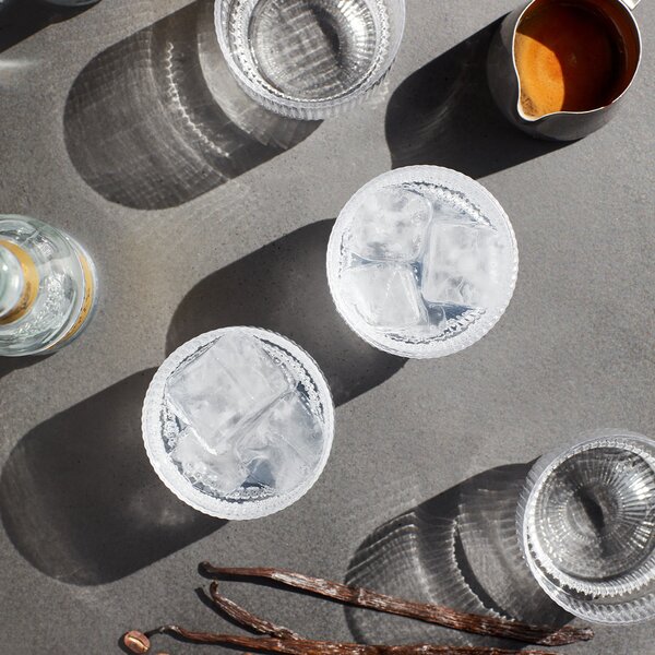 Ferm Living designové sklenice na vodu Ripple Small Glasses