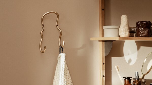 Ferm Living designové nástěnné věšáky Curvature Double Hook