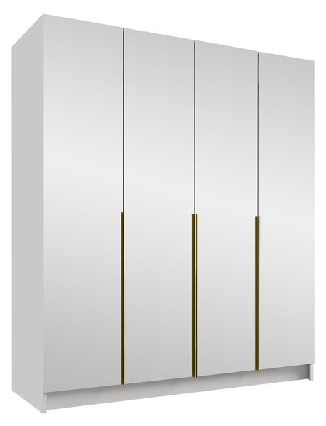 Šatní skříň se zrcadlem Sozilo III, Barva: černá 5903211352485