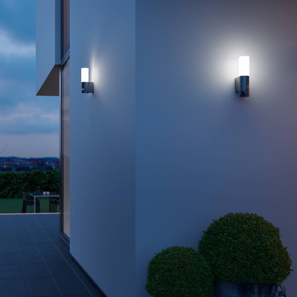 STEINEL L 605 S LED venkovní nástěnné, senzor IP44, Černá, Hliník, Moderní