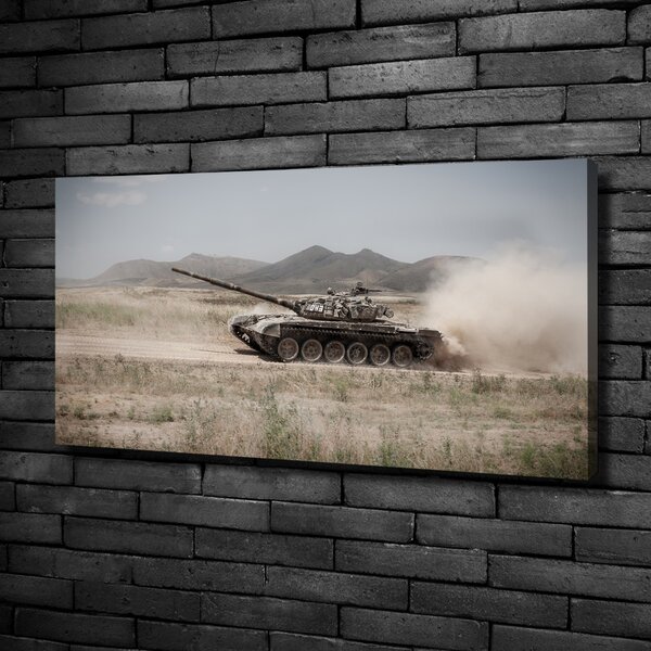 Foto obraz na plátně Tank na poušti oc-85502732