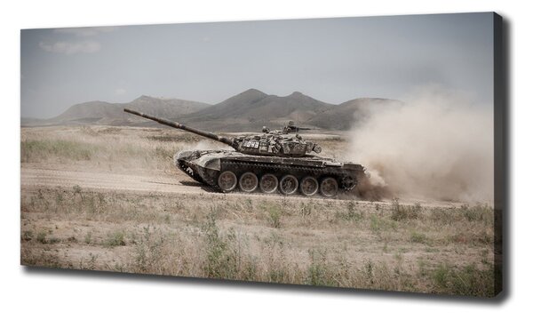 Foto obraz na plátně Tank na poušti oc-85502732