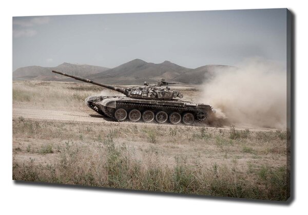 Foto obraz na plátně Tank na poušti oc-85502732