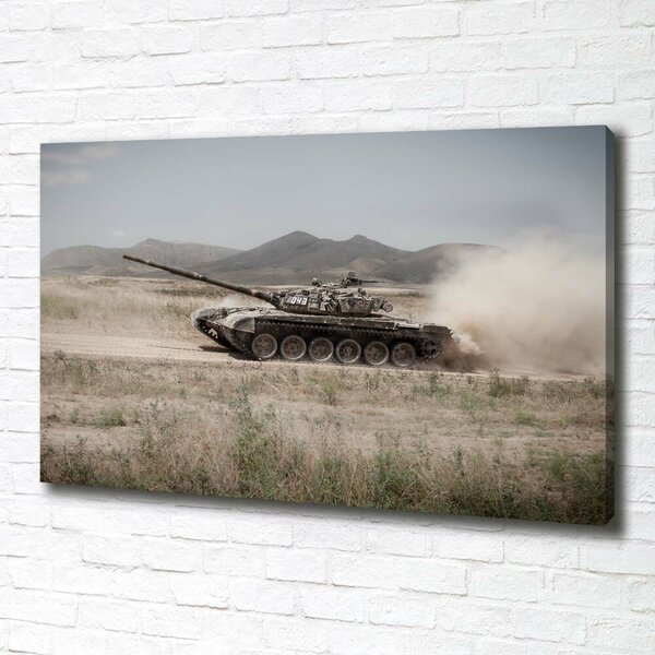 Foto obraz na plátně Tank na poušti oc-85502732