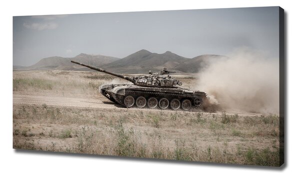 Foto obraz na plátně Tank na poušti oc-85502732