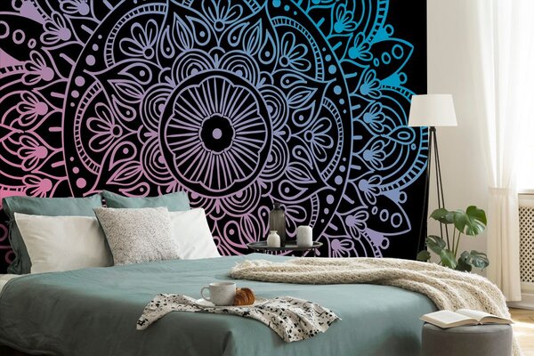 Tapeta Mandala na tmavém pozadí